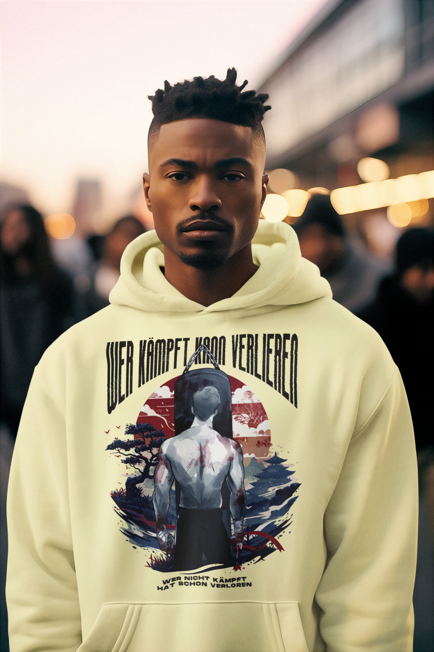 Self-confident man - HigherBlanks Premium Hoodie - Mit Taschendruck