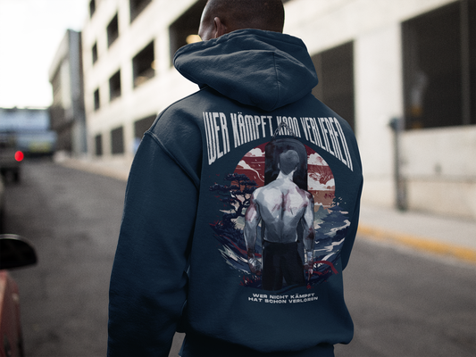 Self-confident man - Oversized Zipper Hoodie