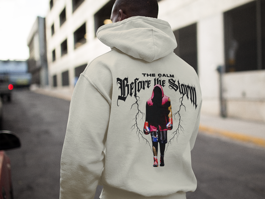 Storm man - Oversized Hoodie - Mit Taschendruck