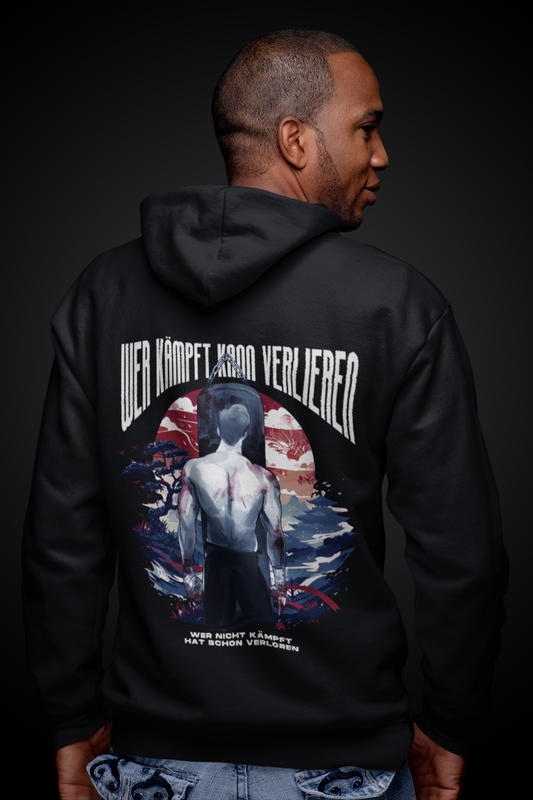 Self-confident man - Oversized Hoodie - Mit Taschendruck